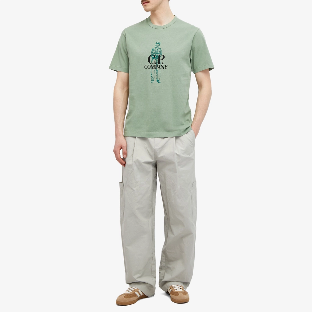 CP Company Men's Large Sailor T-Shirt Green Bay